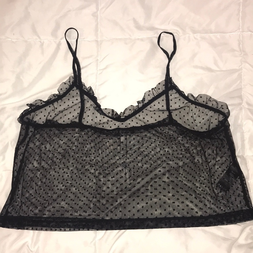 Black sheer top